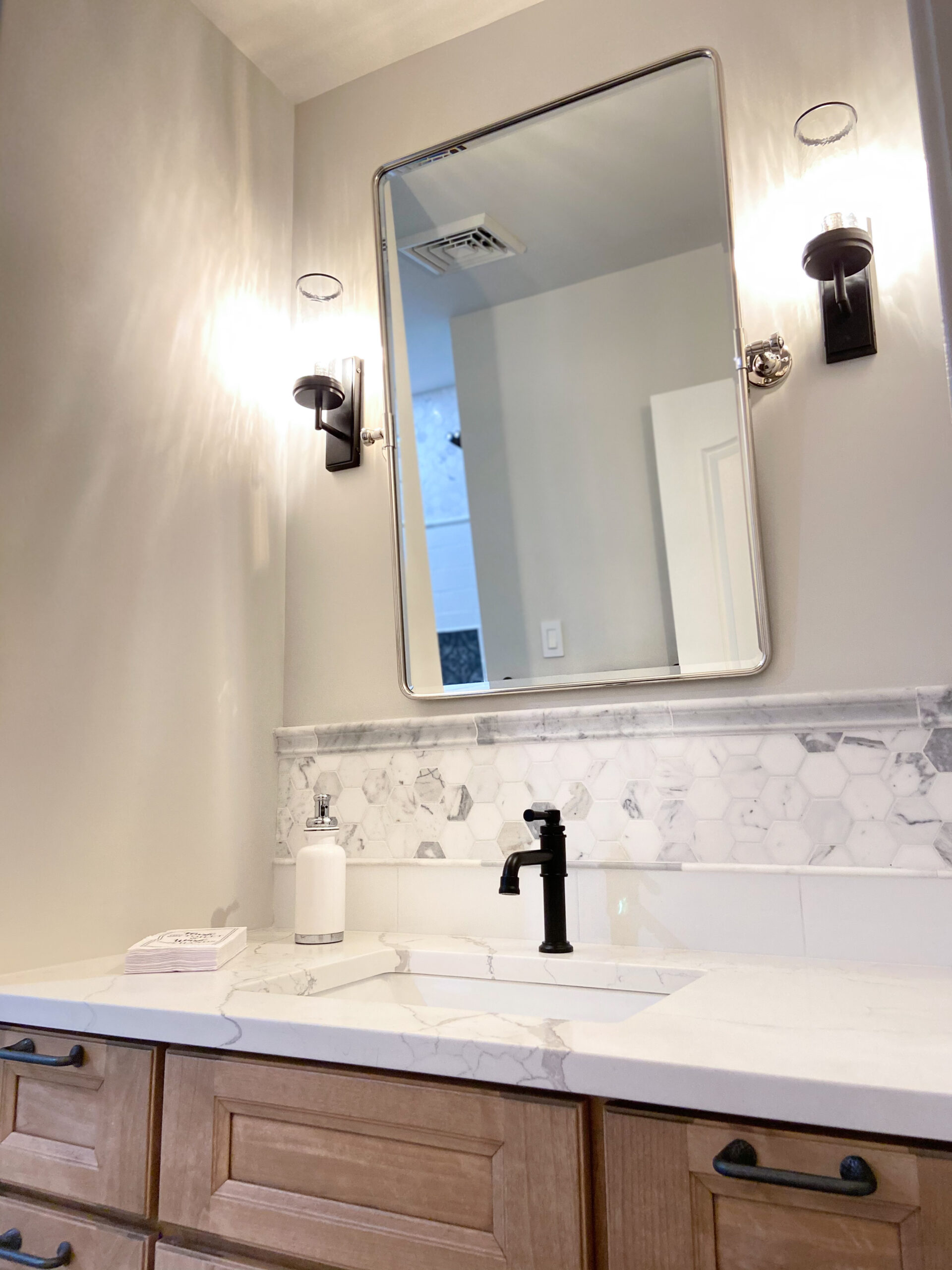 new bathroom sink remodel